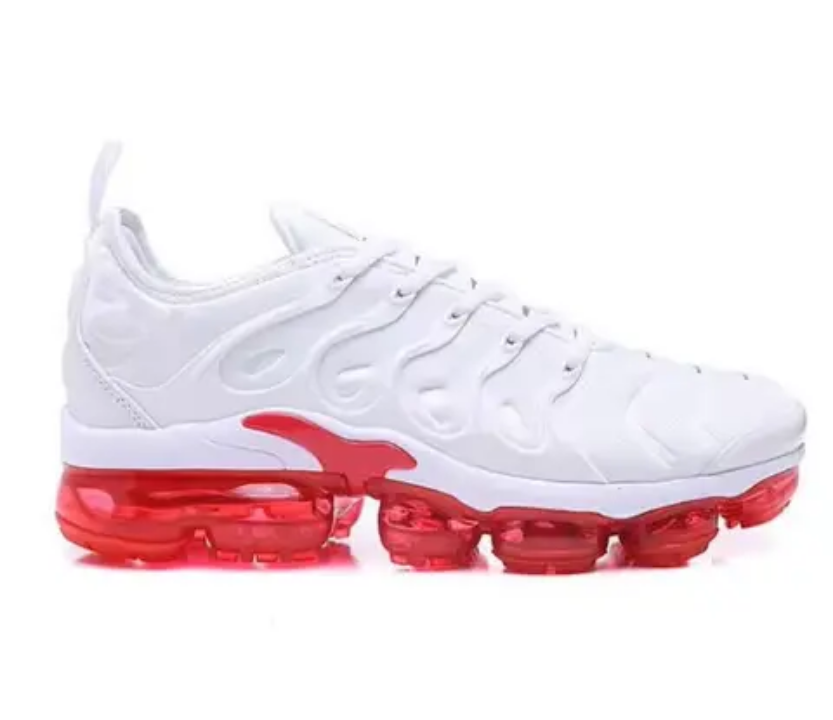 Vapormax plus running White Red shoes Mens